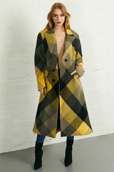 Women's yellow and black coat